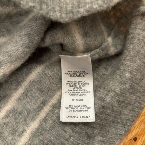 Vineyard Vines Wool blend grey stripe sweater - Picture 4 of 4